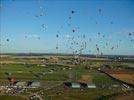 Photos aériennes de "montgolfiere" - Photo réf. E128515 - Lorraine Mondial Air Ballons 2013 : Vol du Mercredi 31 Juillet le soir lors du Record Mondial de Dcollage en Masse. (Greatest Mass Ascent)