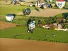 Photos aériennes de "montgolfiere" - Photo réf. E128522 - Lorraine Mondial Air Ballons 2013 : Vol du Mercredi 31 Juillet le soir lors du Record Mondial de Dcollage en Masse. (Greatest Mass Ascent)