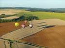 Photos aériennes de "montgolfiere" - Photo réf. E128525 - Lorraine Mondial Air Ballons 2013 : Vol du Mercredi 31 Juillet le soir lors du Record Mondial de Dcollage en Masse. (Greatest Mass Ascent)