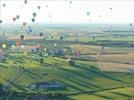 Photos aériennes de "montgolfiere" - Photo réf. E128528 - Lorraine Mondial Air Ballons 2013 : Vol du Mercredi 31 Juillet le soir lors du Record Mondial de Dcollage en Masse. (Greatest Mass Ascent)
