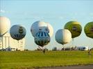 Photos aériennes de "montgolfiere" - Photo réf. E128534 - Lorraine Mondial Air Ballons 2013 : Prparation des ballons  gaz pour la 8me Coupe du Nouveau Sicle.