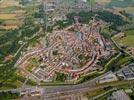 Photos aériennes de "Place" - Photo réf. E133856 - Le centre ville de Bergues, place fortifie par Vauban