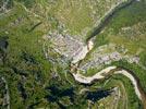 Photos aériennes de "gorges" - Photo réf. E133914 - Village mdival nich dans les Gorges du Tarn
