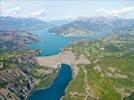 Photos aériennes de "serre" - Photo réf. E142847 - Le Lac et le barrage de Serre-Ponon
