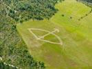 Photos aériennes de "land" - Photo réf. E142885 - Un arc dessin en Land Art