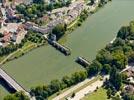 Photos aériennes de Mantes-la-Jolie (78200) | Yvelines, Ile-de-France, France - Photo réf. E151134 - Un pont cass