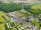 Photos aériennes de "francaise" - Photo réf. E151467 - Les jardins  la Franaise du Chteau de Villandry sont remarquables.