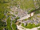 Photos aériennes de "gorges" - Photo réf. E152429 - Village mdival nich dans les Gorges du Tarn