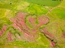 Photos aériennes de "rouges" - Photo réf. E152514 - Paysage insolite du Rougier de Camars