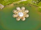 Photos aériennes de "fleur" - Photo réf. E153011 - Trop plein du lac du Causse en forme de fleur