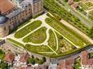 Photos aériennes de "parcs" - Photo réf. E153031 - Le Chteau de Hautefort et ses jardins  la Franaise