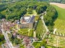 Photos aériennes de "parcs" - Photo réf. E153034 - Le Chteau de Hautefort et ses jardins  la Franaise