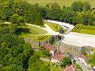 Photos aériennes de "francaise" - Photo réf. E153037 - Le Chteau de Hautefort et ses jardins  la Franaise
