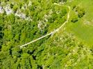 Photos aériennes de "gorges" - Photo réf. E153769 - La Passerelle d'Holzart suspendue au-dessus du canyon d'Olhadubi