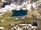 Photos aériennes de "refuge" - Photo réf. E154042 - Lac d'Espingo et son refuge