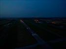 Photos aériennes de "chambley" - Photo réf. T128171 - Vue de l'arodrome de Chambley LFJY  la nuit tombante.