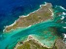 Photos aériennes de La Désirade (97127) - Les îles de la Petite Terre | Guadeloupe, Guadeloupe, France - Photo réf. U125333 - Passage entre les deux les 