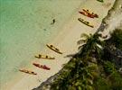Photos aériennes de Sainte-Anne (97227) - Le Quartier Barrière la Croix-Ilet Chevalier | Martinique, Martinique, France - Photo réf. U125350 - Kayaks chous sur l'let Chevalier