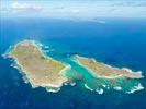 Photos aériennes de La Désirade (97127) - Les îles de la Petite Terre | Guadeloupe, Guadeloupe, France - Photo réf. U134647
