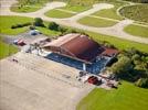 Photos aériennes de "chambley" - Photo réf. E150862 - Dbut du chantier de restructuration du Hangar 810 de la base de Chambley
