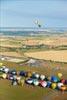 Photos aériennes de "montgolfiere" - Photo réf. C157860 - Lorraine Mondial Air Ballons 2015 : Vol du Dimanche 26 Juillet le matin lors du Record Mondial de Dcollage en Ligne. (The Great Line, In-line Mass Ascent)