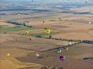 Photos aériennes de "LMAB" - Photo réf. E157814 - Lorraine Mondial Air Ballons 2015 : Vol du Dimanche 26 Juillet le matin lors du Record Mondial de Dcollage en Ligne. (The Great Line, In-line Mass Ascent)