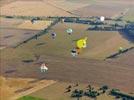 Photos aériennes de "montgolfiere" - Photo réf. E157815 - Lorraine Mondial Air Ballons 2015 : Vol du Dimanche 26 Juillet le matin lors du Record Mondial de Dcollage en Ligne. (The Great Line, In-line Mass Ascent)