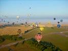 Photos aériennes de "montgolfiere" - Photo réf. E157971 - Lorraine Mondial Air Ballons 2015 : Vol du Vendredi 31 Juillet le matin.