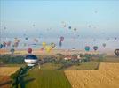 Photos aériennes de "montgolfiere" - Photo réf. E157974 - Lorraine Mondial Air Ballons 2015 : Vol du Vendredi 31 Juillet le matin.