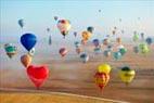 Photos aériennes de "montgolfiere" - Photo réf. E158005 - Lorraine Mondial Air Ballons 2015 : Vol du Vendredi 31 Juillet le matin.