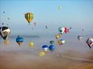 Photos aériennes de "montgolfiere" - Photo réf. E158006 - Lorraine Mondial Air Ballons 2015 : Vol du Vendredi 31 Juillet le matin.