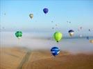 Photos aériennes de "montgolfiere" - Photo réf. E158008 - Lorraine Mondial Air Ballons 2015 : Vol du Vendredi 31 Juillet le matin.
