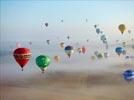 Photos aériennes de "montgolfiere" - Photo réf. E158011 - Lorraine Mondial Air Ballons 2015 : Vol du Vendredi 31 Juillet le matin.
