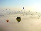 Photos aériennes de "montgolfiere" - Photo réf. E158015 - Lorraine Mondial Air Ballons 2015 : Vol du Vendredi 31 Juillet le matin. Photo gagnante d'un concours de photo arienne internationale avec le titre 