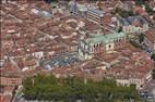 Photos aériennes de "dame" - Photo réf. E167083 - Le coeur de ville avec la Cathdrale Notre-Dame-de-l'Assomption