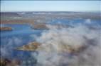 Photos aériennes de "ciel" - Photo réf. E174750 - La dissipation du brouillard matinal est un spectacle magique vu du ciel